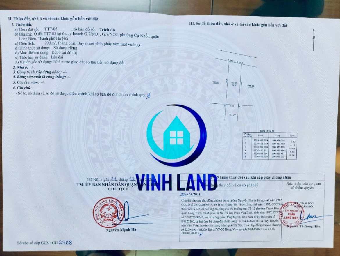  Vỡ nợ bán gấp đất đấu giá Cự Khối, Long Biên, Hà Nội 80m2 chỉ 76tr/m2