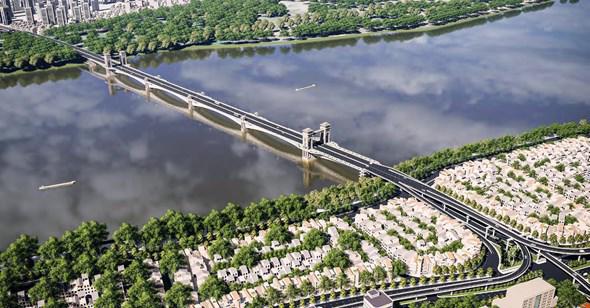  Cầu Trần Hưng Đạo cấp đặc biệt gần 9.000 tỉ đồng qua sông Hồng có hình dáng thế nào?